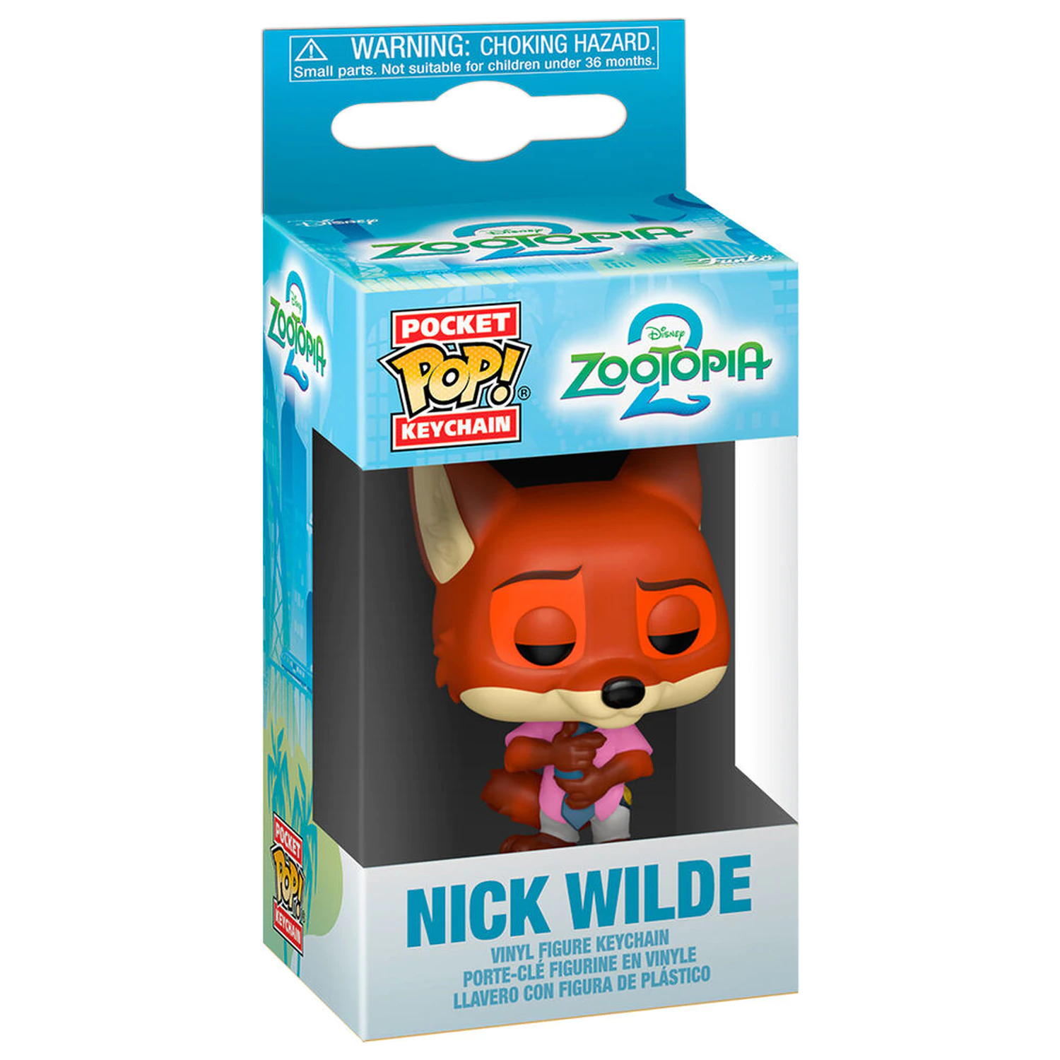 Breloc Funko POP de buzunar Disney Zootopia 2 Nick Wilde poza produsului