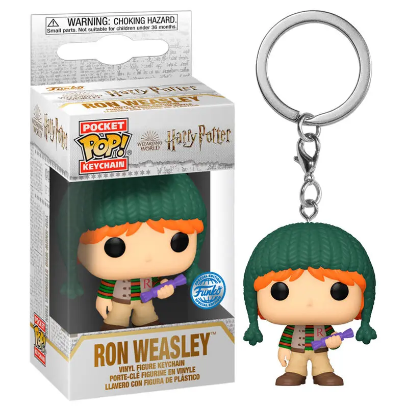 Breloc Pocket POP Harry Potter Holiday Ron Exclusive poza produsului