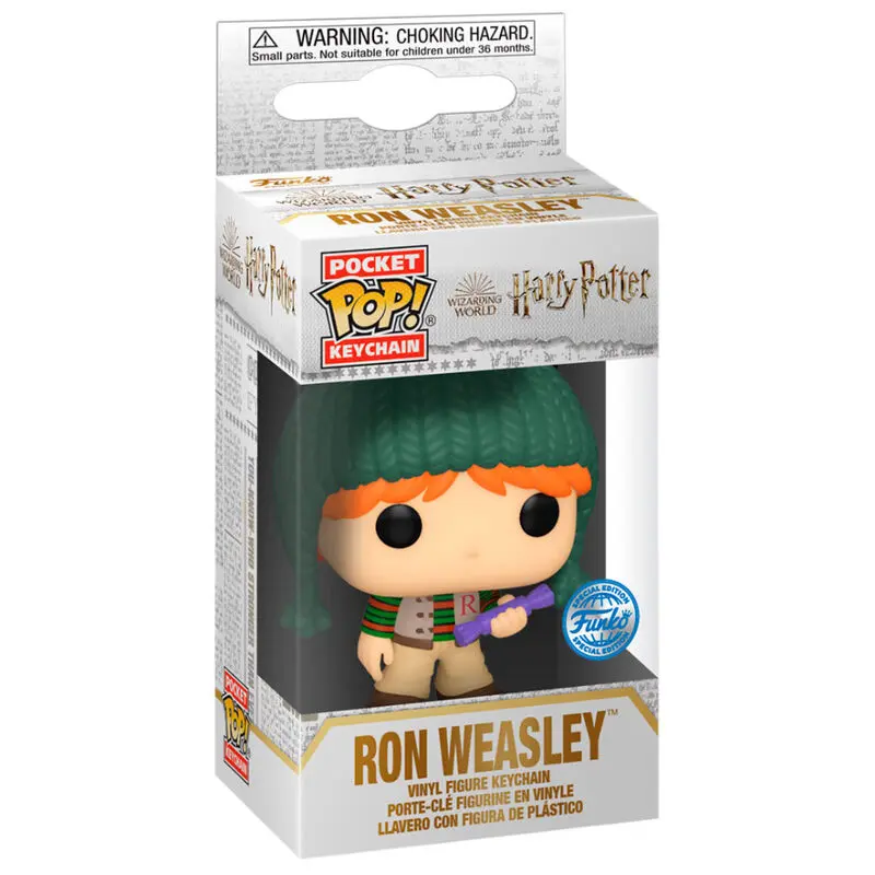 Breloc Pocket POP Harry Potter Holiday Ron Exclusive poza produsului