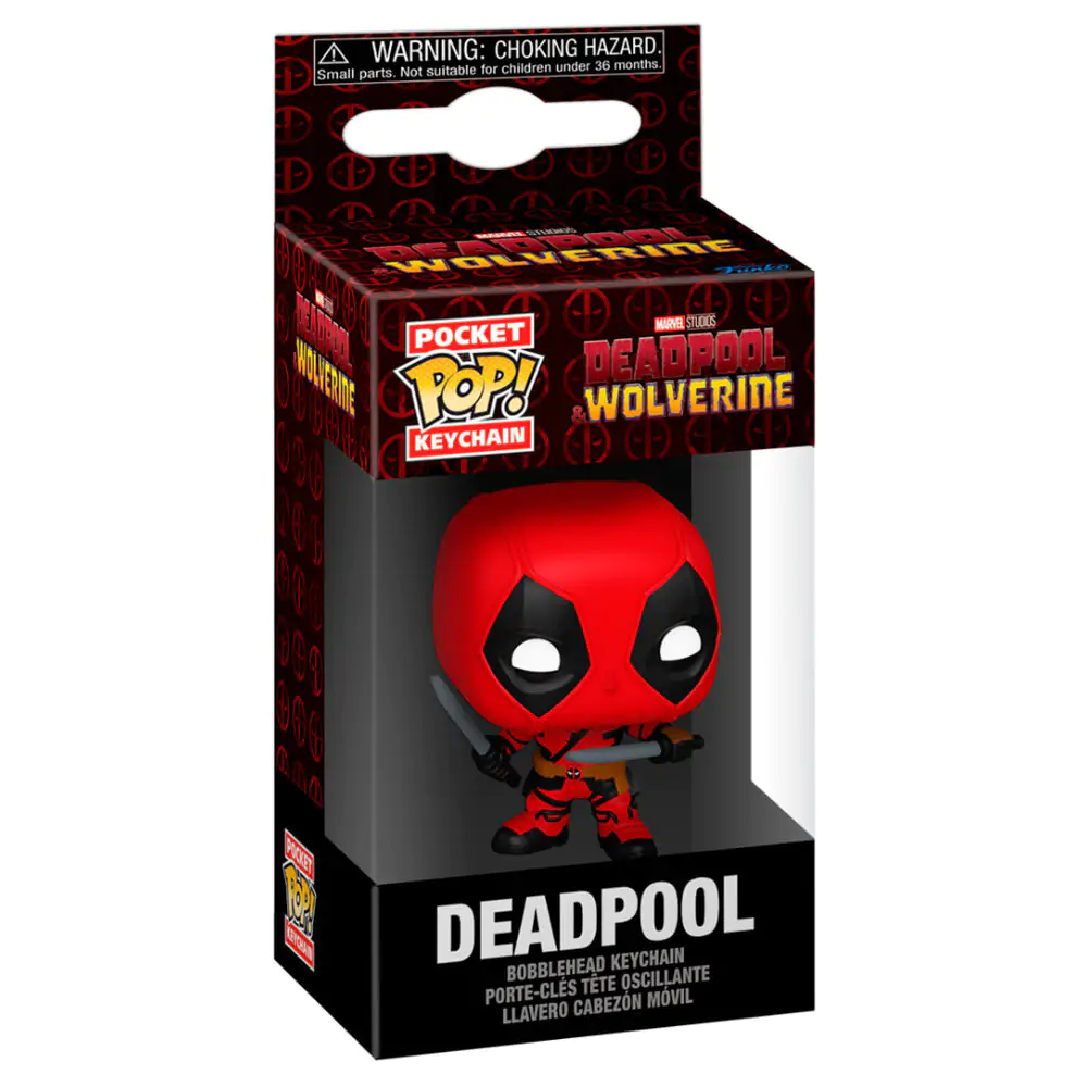 Breloc Pocket Funko POP Marvel Deadpool & Wolverine Deadpool poza produsului