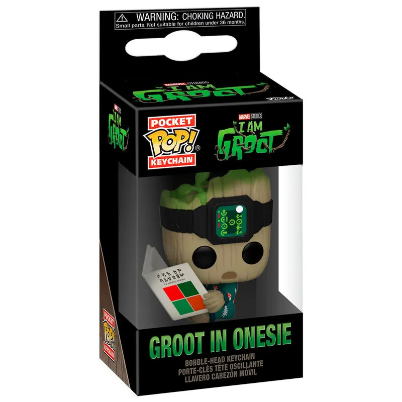 Breloc Pocket POP Marvel I am Groot - Groot cu Onesie poza produsului