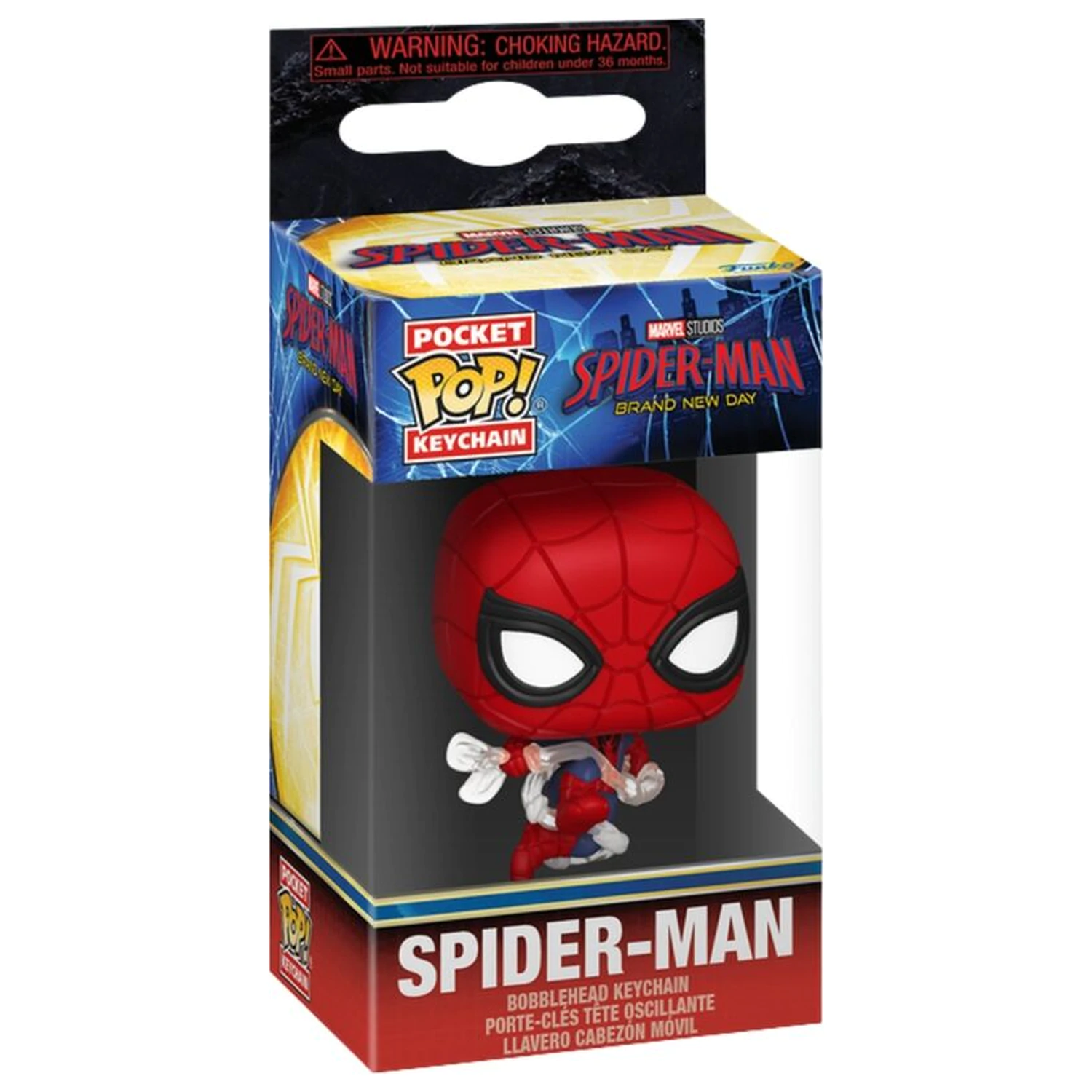 Breloc Funko POP de buzunar Marvel Spider-Man Brand New Day Spider-Man poza produsului