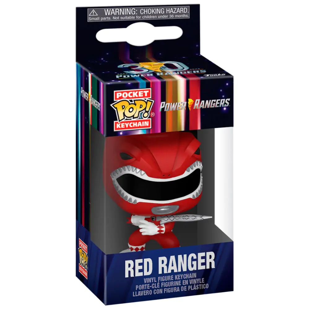 Breloc Pocket POP Power Rangers 30th Anniversary Red Ranger poza produsului