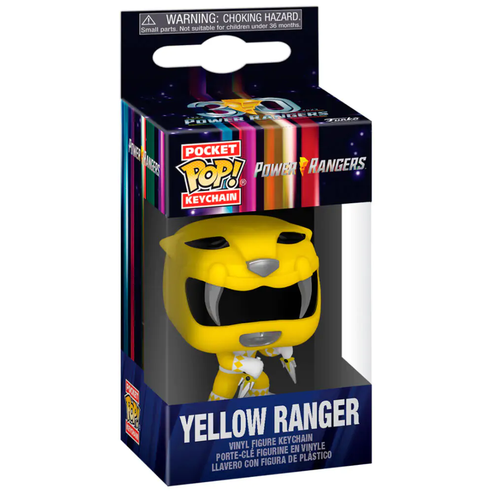 Breloc Pocket POP Power Rangers 30th Anniversary Yellow Ranger poza produsului