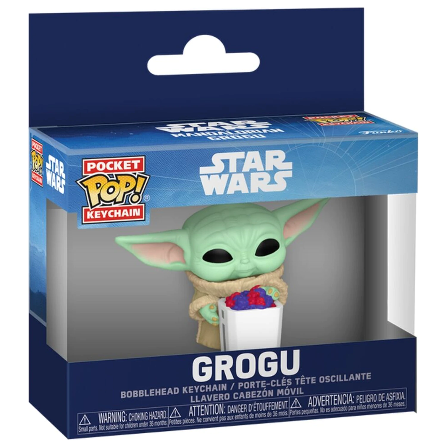 Pocket Funko POP Keychain Star Wars: The Mandalorian & Grogu - Grogu poza produsului