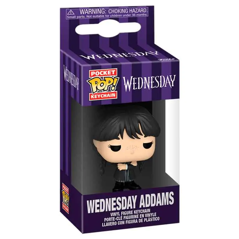 Pocket Funko POP Breloc Miercuri - Wednesday Addams poza produsului