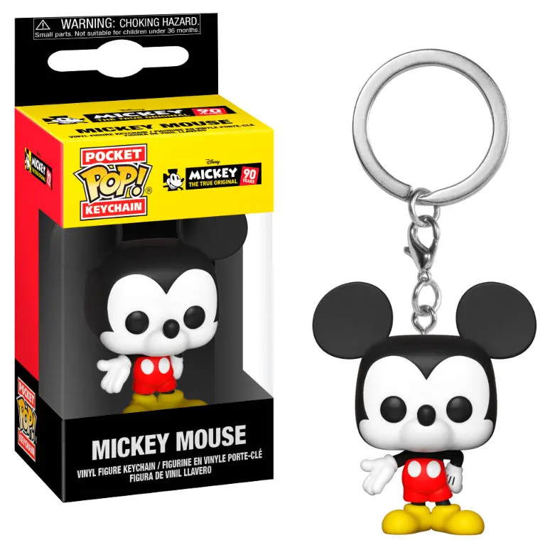 Mickey Maus 90th Anniversary Pocket POP! Breloc Vinil Mickey Mouse 4 cm poza produsului