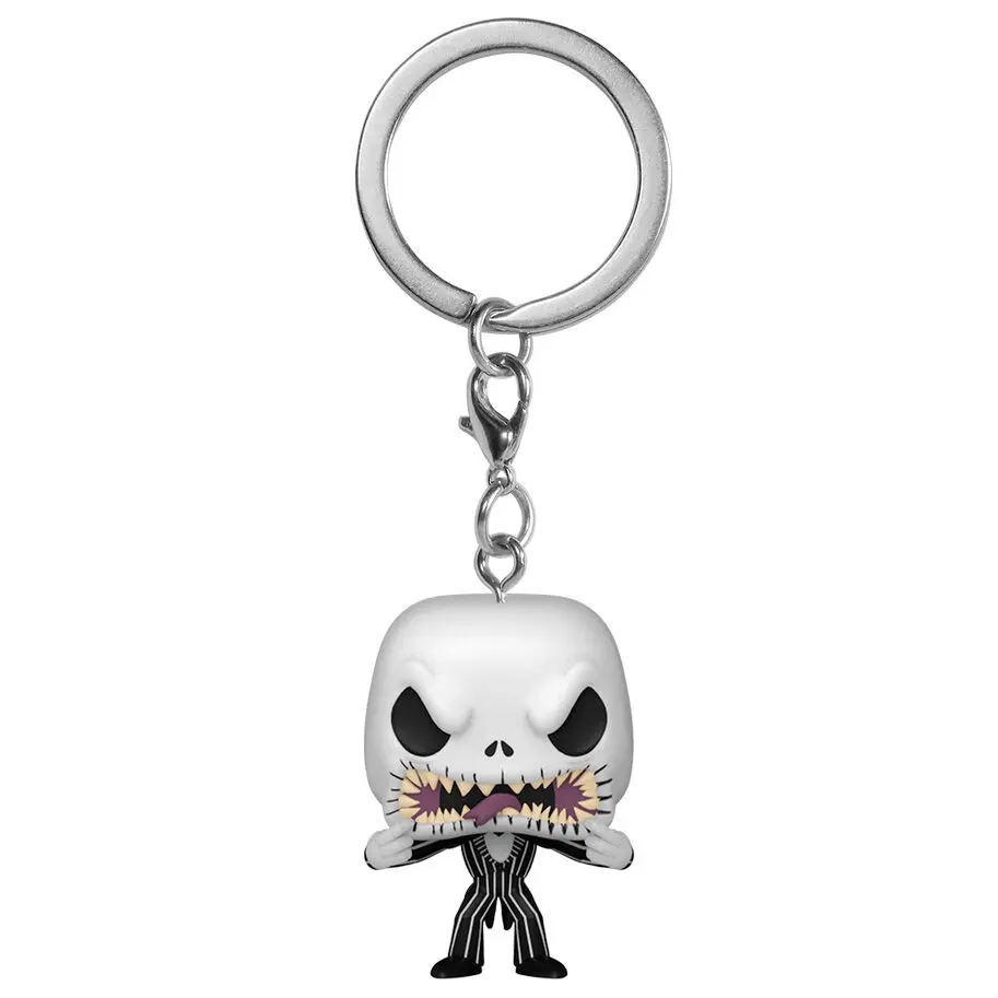 Nightmare Before Christmas Brelocuri Pocket POP! Vinyl 4 cm Jack (Scary Face) poza produsului