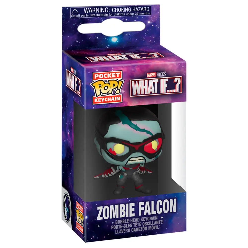 Marvel What If...? Pocket POP! Brelocuri de Vinil 4 cm Zombie Falcon Display (12) poza produsului