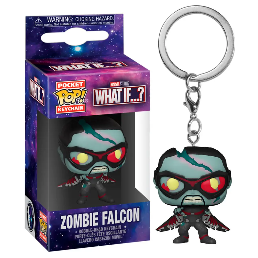 Marvel What If...? Pocket POP! Brelocuri de Vinil 4 cm Zombie Falcon Display (12) poza produsului