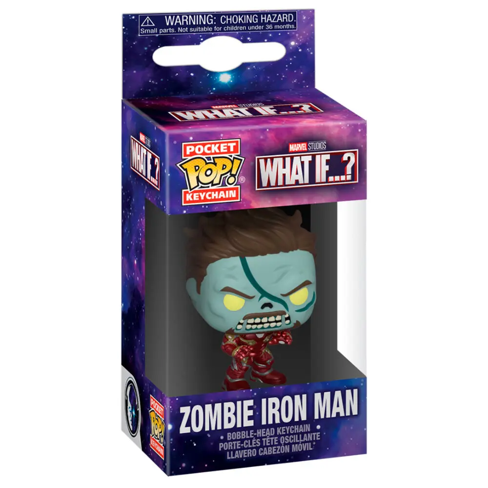 Marvel What If...? Brelocuri de vinil Pocket POP! 4 cm Zombie Iron Man Display (12) poza produsului