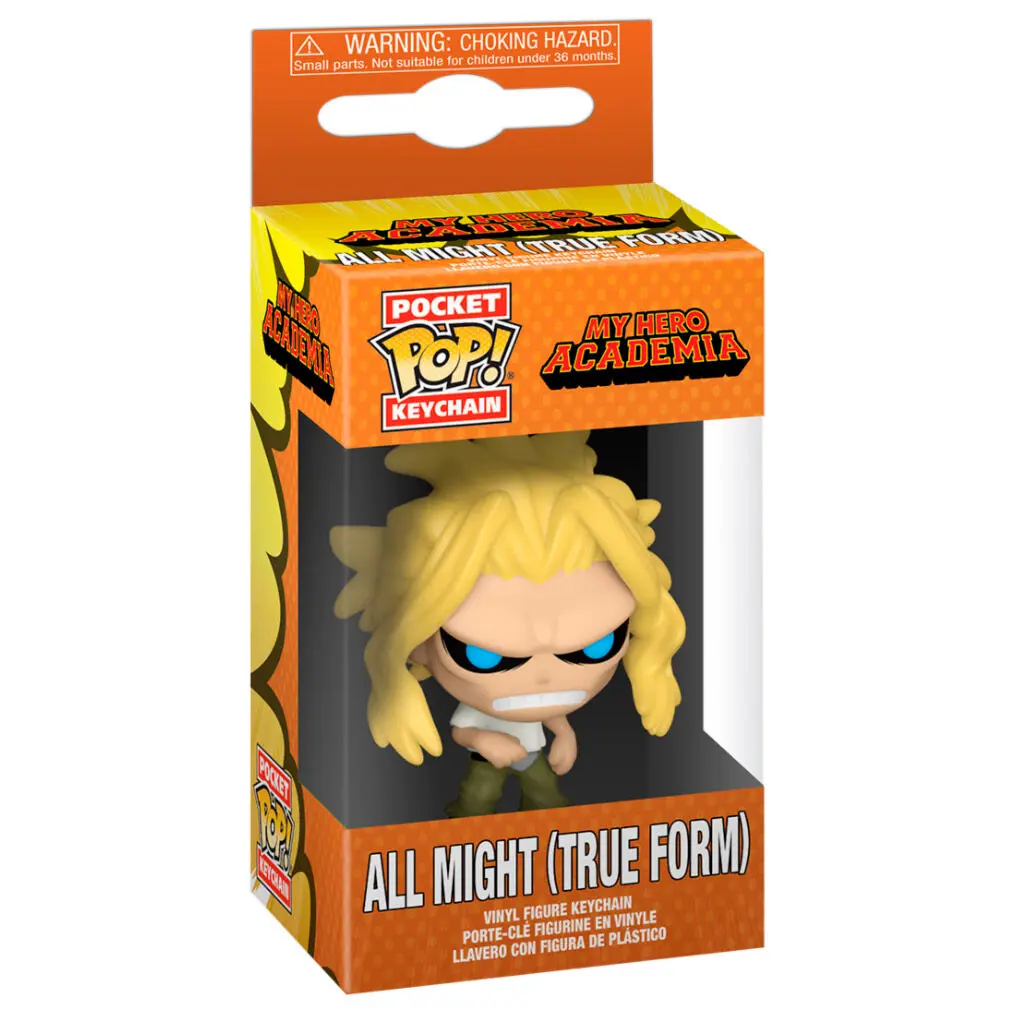 My Hero Academia Pocket POP! Breloc Vinil All Might Weakened State 4 cm poza produsului