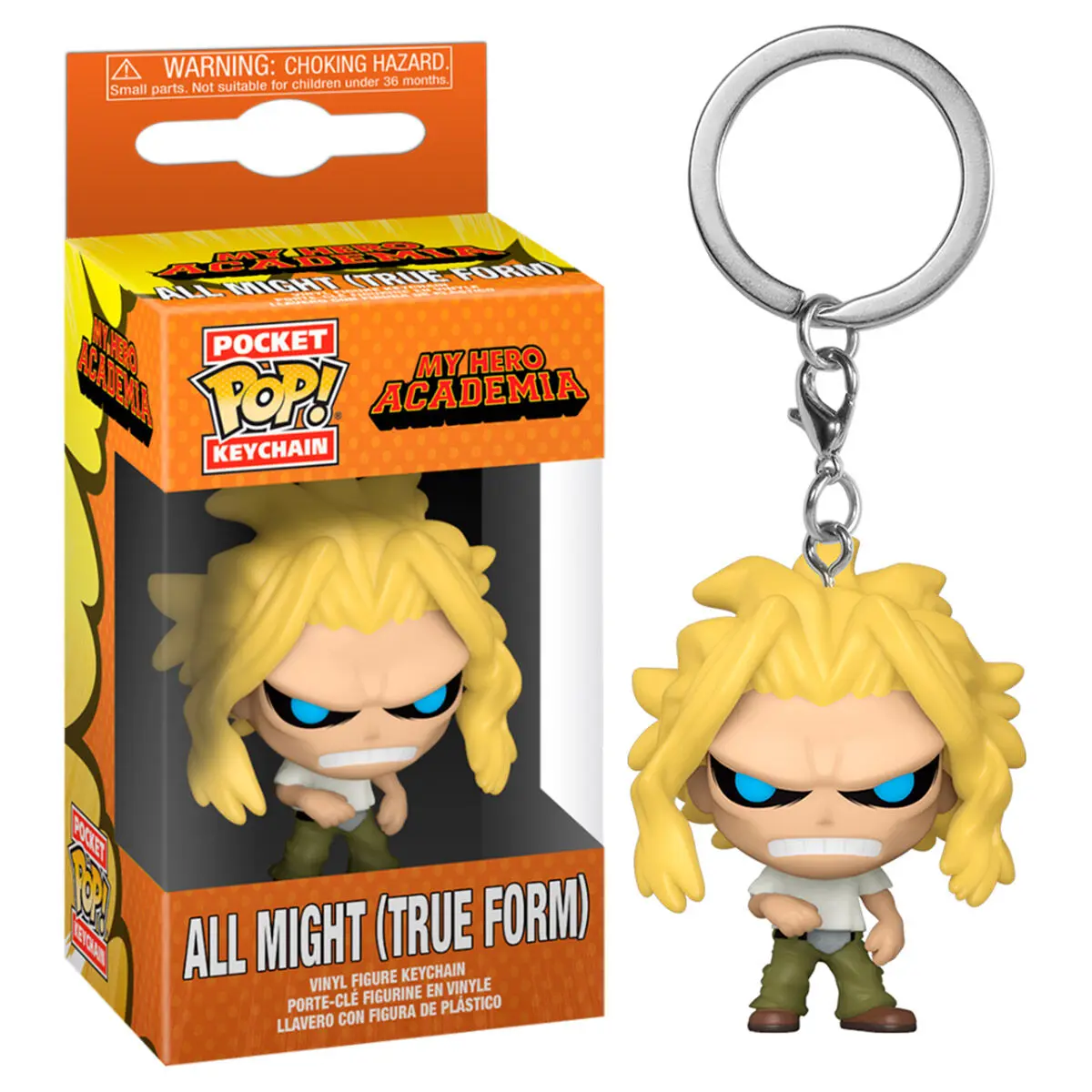 My Hero Academia Pocket POP! Breloc Vinil All Might Weakened State 4 cm poza produsului