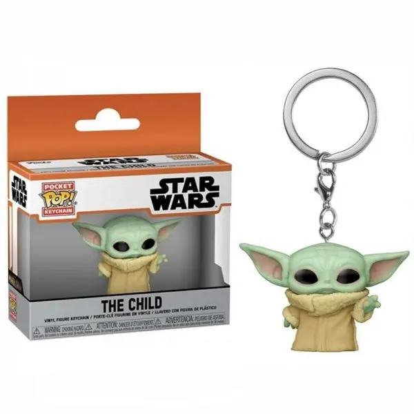 Breloc Pocket POP Star Wars The Mandalorian Yoda The Child poza produsului