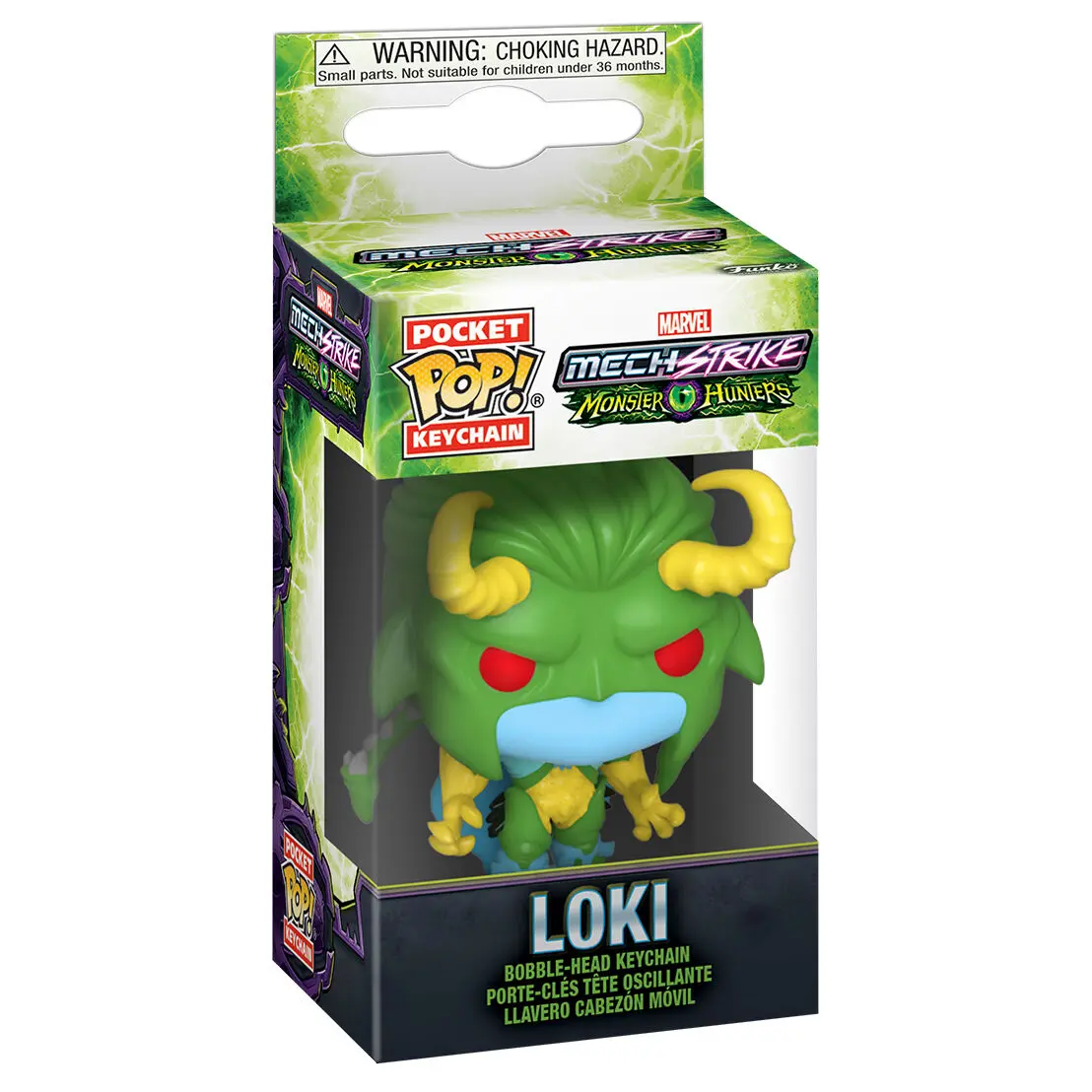 Breloc Pocket POP Marvel Monster Hunters Loki poza produsului