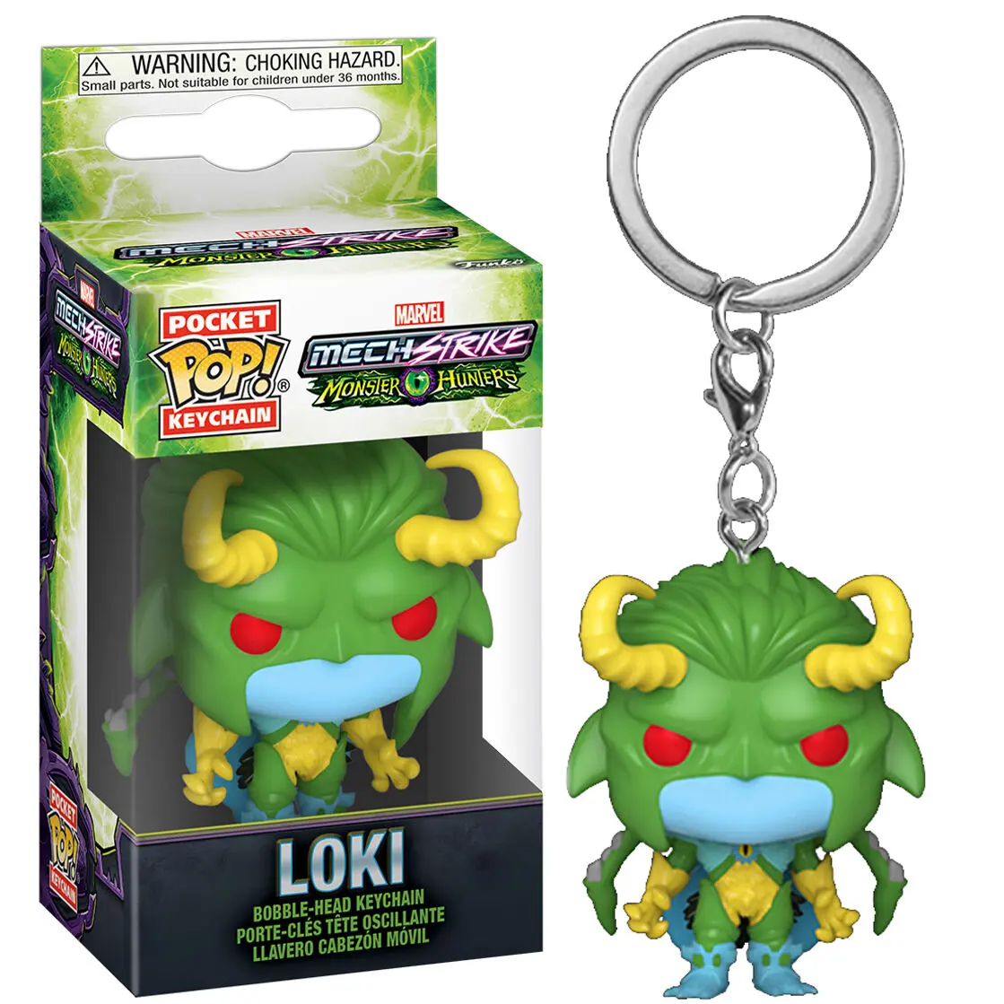 Breloc Pocket POP Marvel Monster Hunters Loki poza produsului