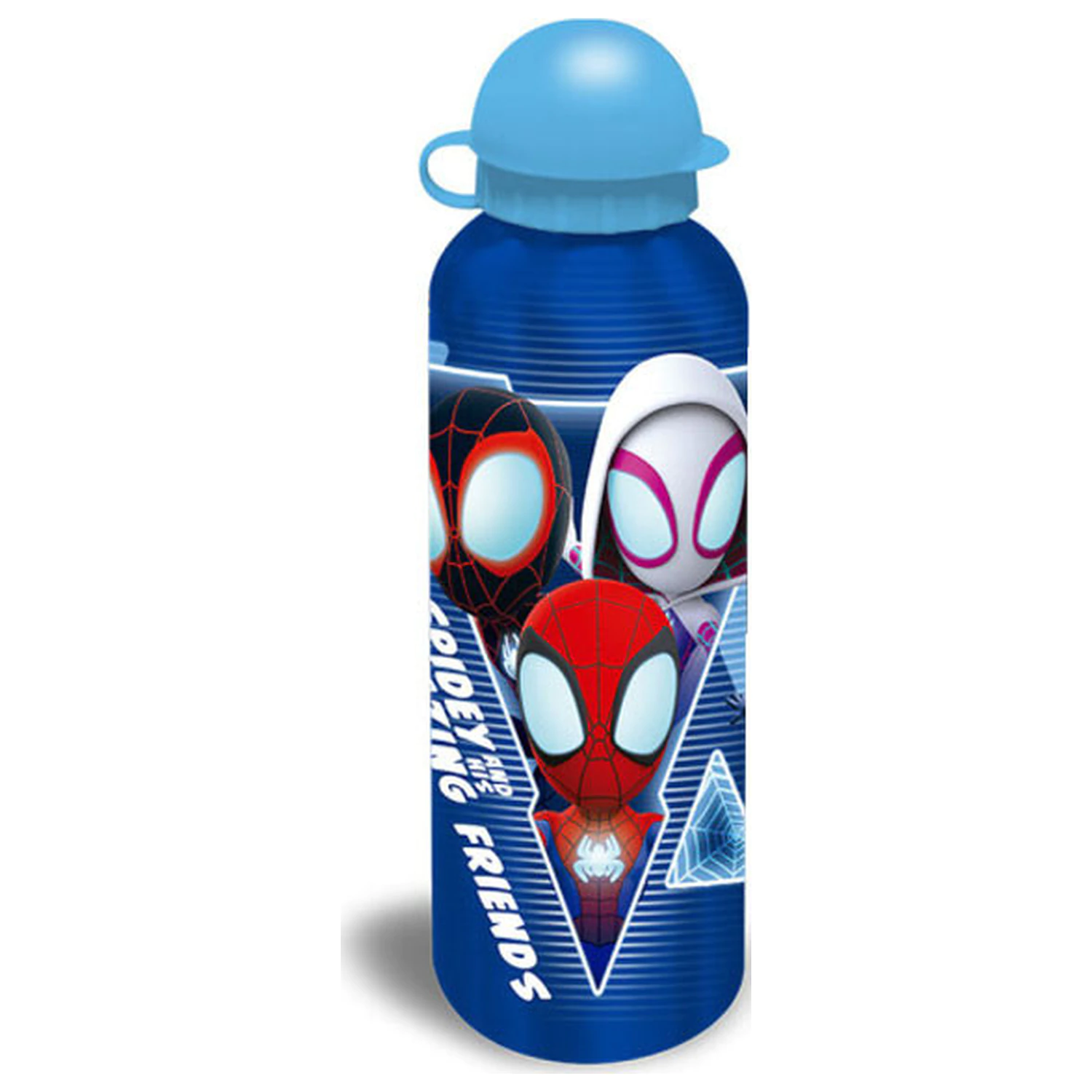 Spider-Man Blue Web sticla de apa din aluminiu cu capac cu cioc 500 ml poza produsului