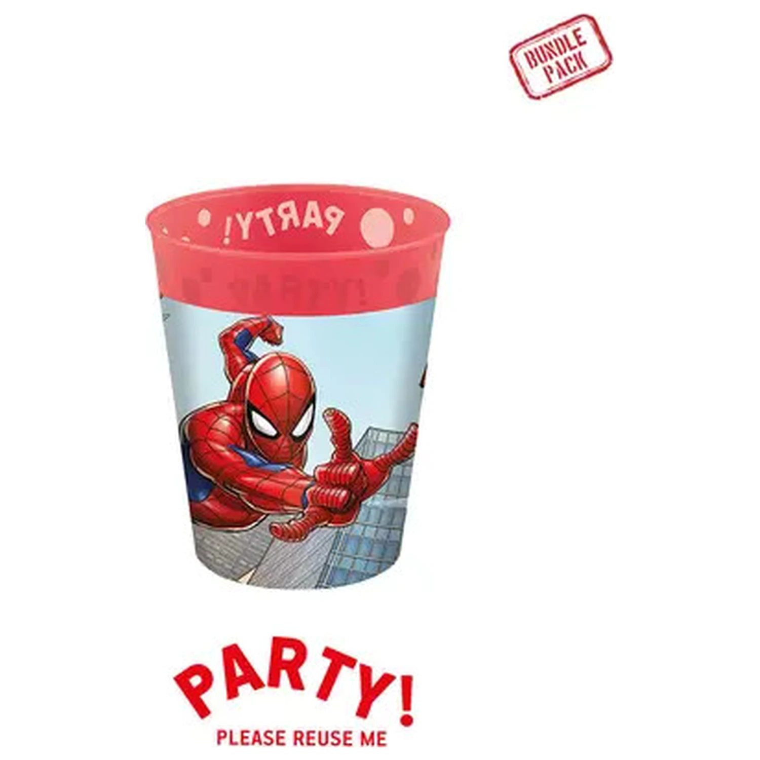 Spider-Man Crime Fighter micro premium set de 4 pahare de plastic, 250 ml poza produsului