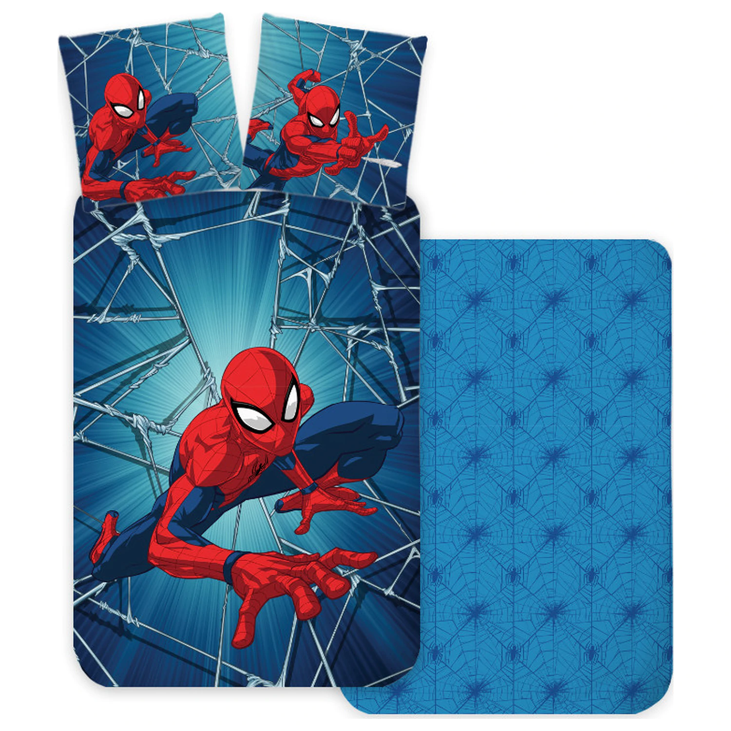 Set lenjerie de pat Spider-Man Dynamic pentru copii mici 100x140 cm, 40x45 cm poza produsului