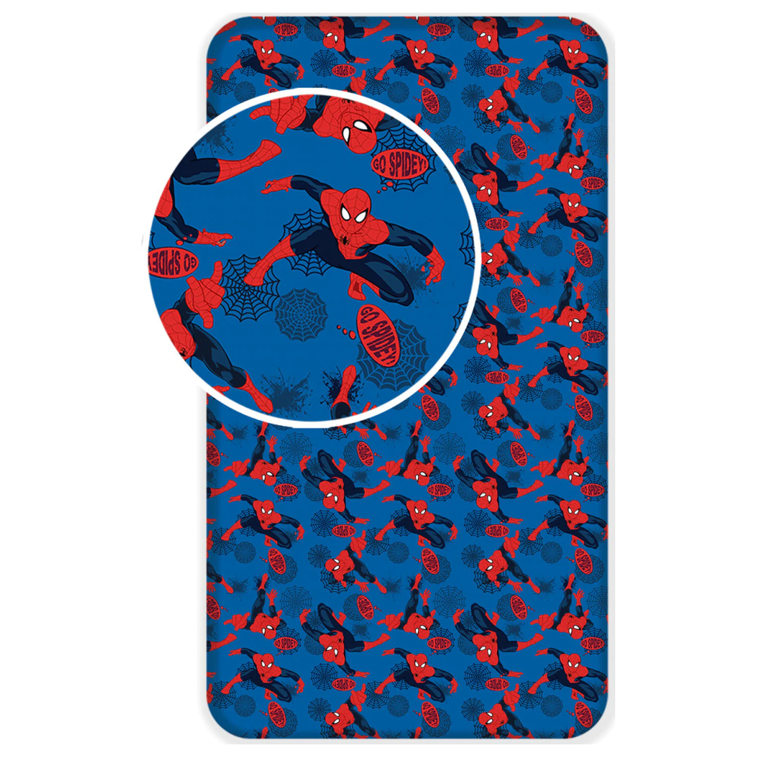 Cearșaf de pat cu elastic Spider-Man Go 90x200 cm poza produsului