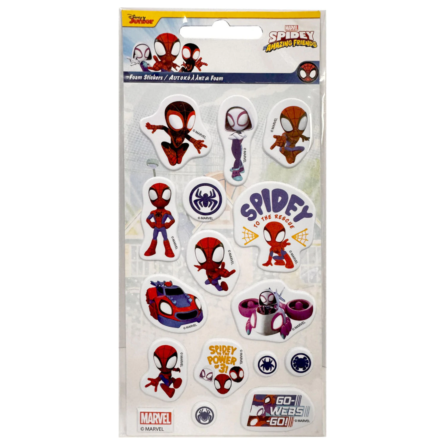 Spider-Man Go Webs Set de autocolante din spuma pufoasa poza produsului