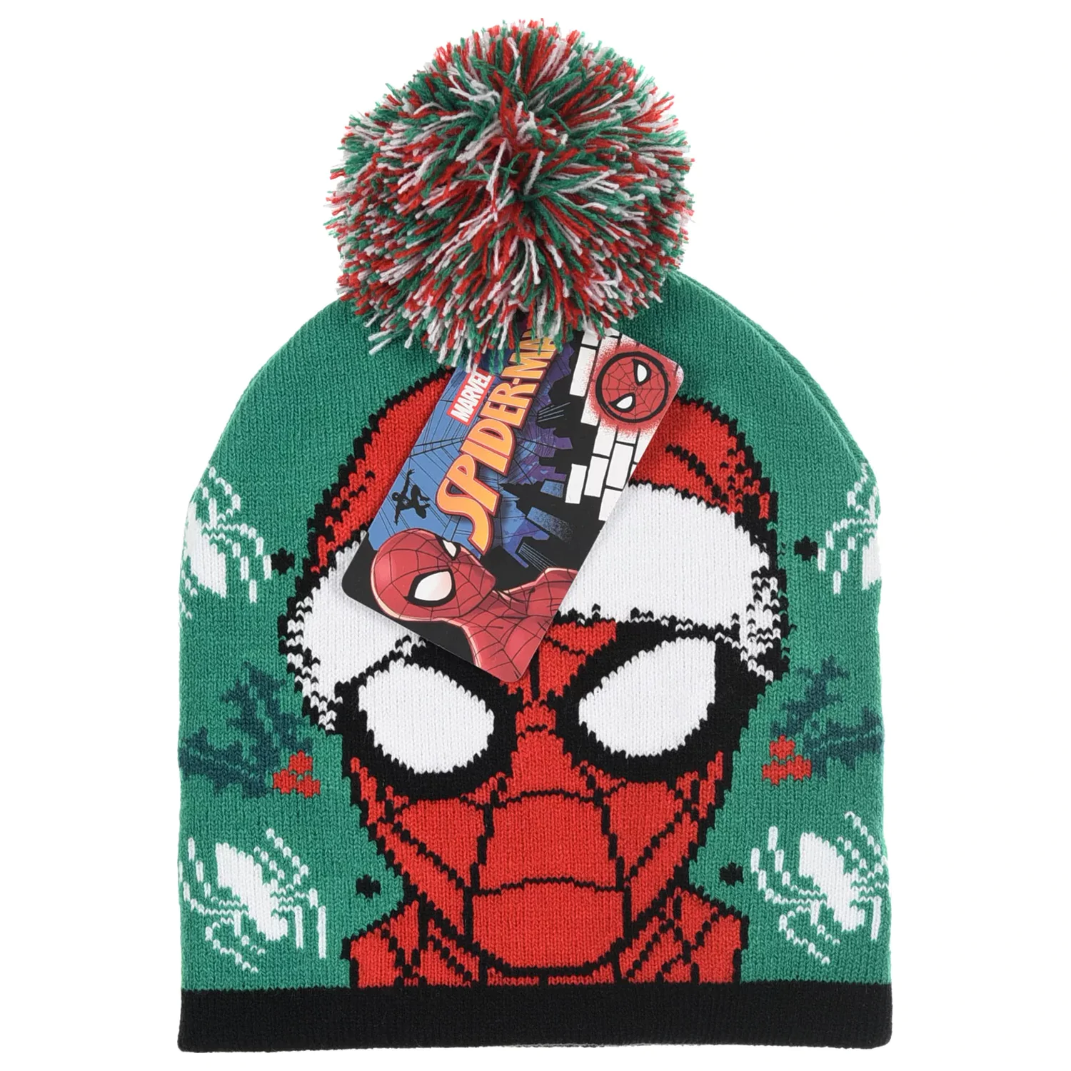 Spider-Man Caciula verde de Craciun pentru copii Green Hat Christmas Kids Beanie 52 cm poza produsului