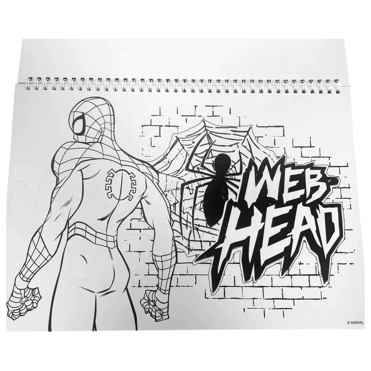 Spider-Man Miles Morales A4 bloc de schite spiralat 40 de foi cu autocolante poza produsului