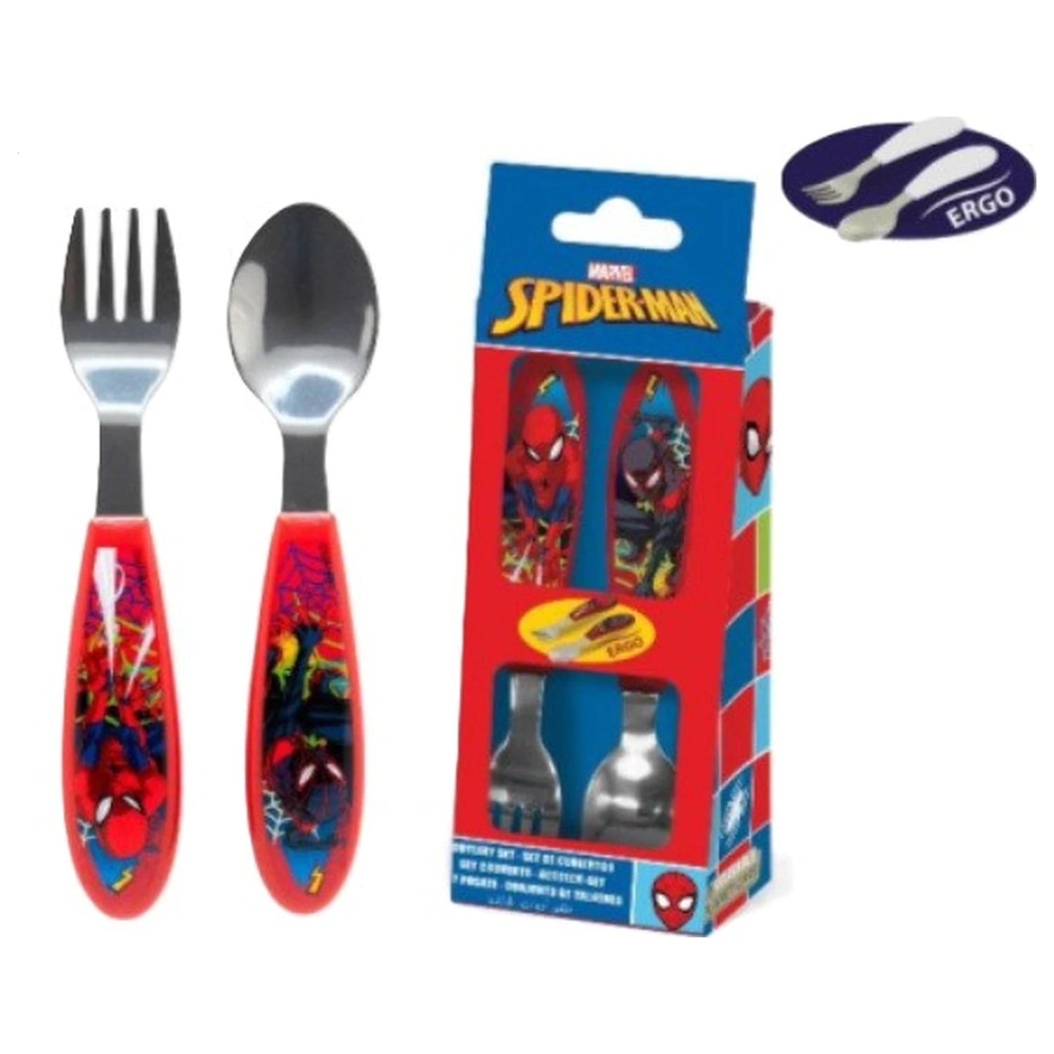 Spider-Man Moving Target Metal Ergo Set tacamuri - 2 piese poza produsului