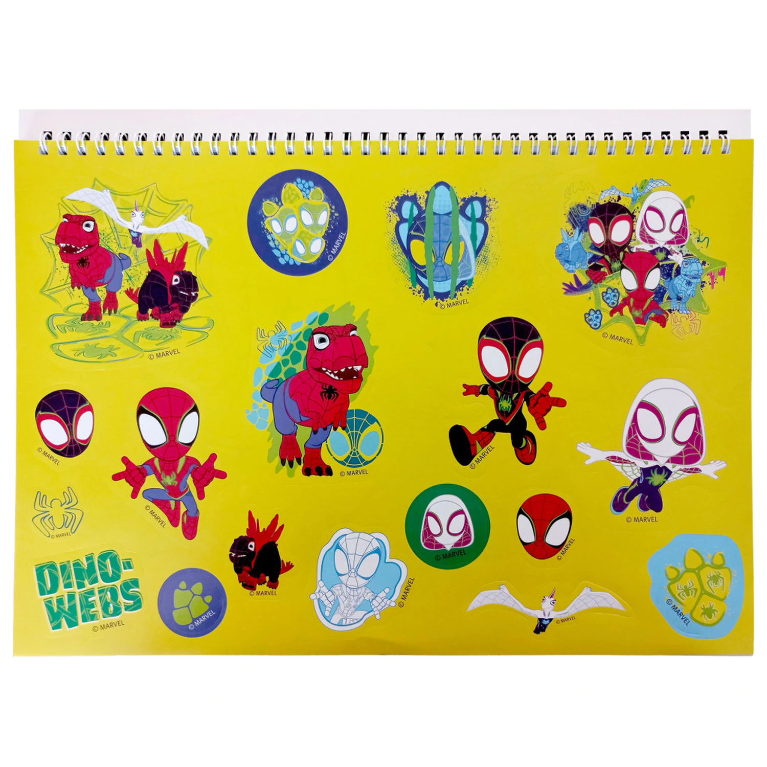 Spider-Man Spidey Dino-Webs Carnet de schite spiralat A4 cu 40 de foi si Stickere poza produsului