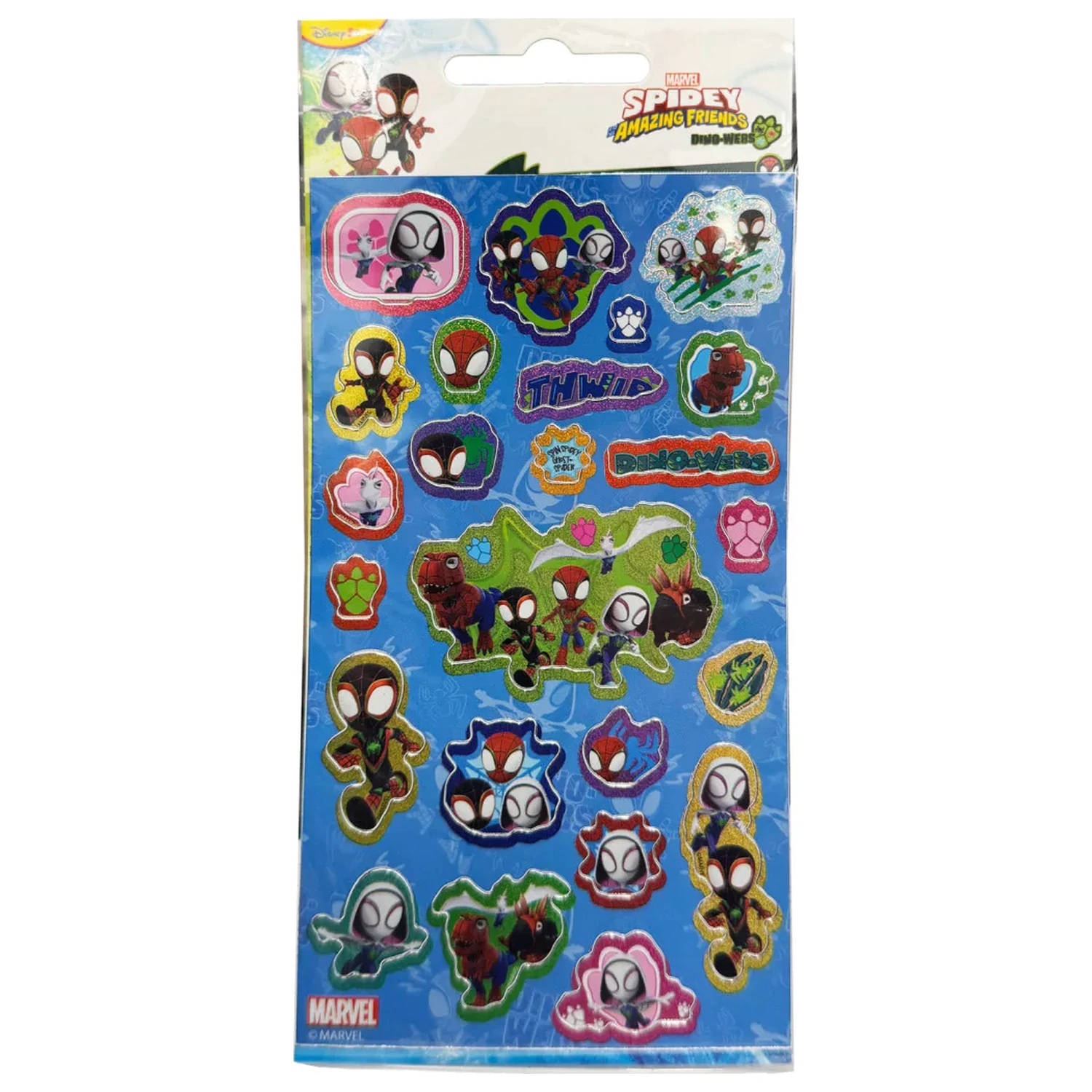 Spider-Man Spidey Dino Worlds Set de stickere holografice poza produsului