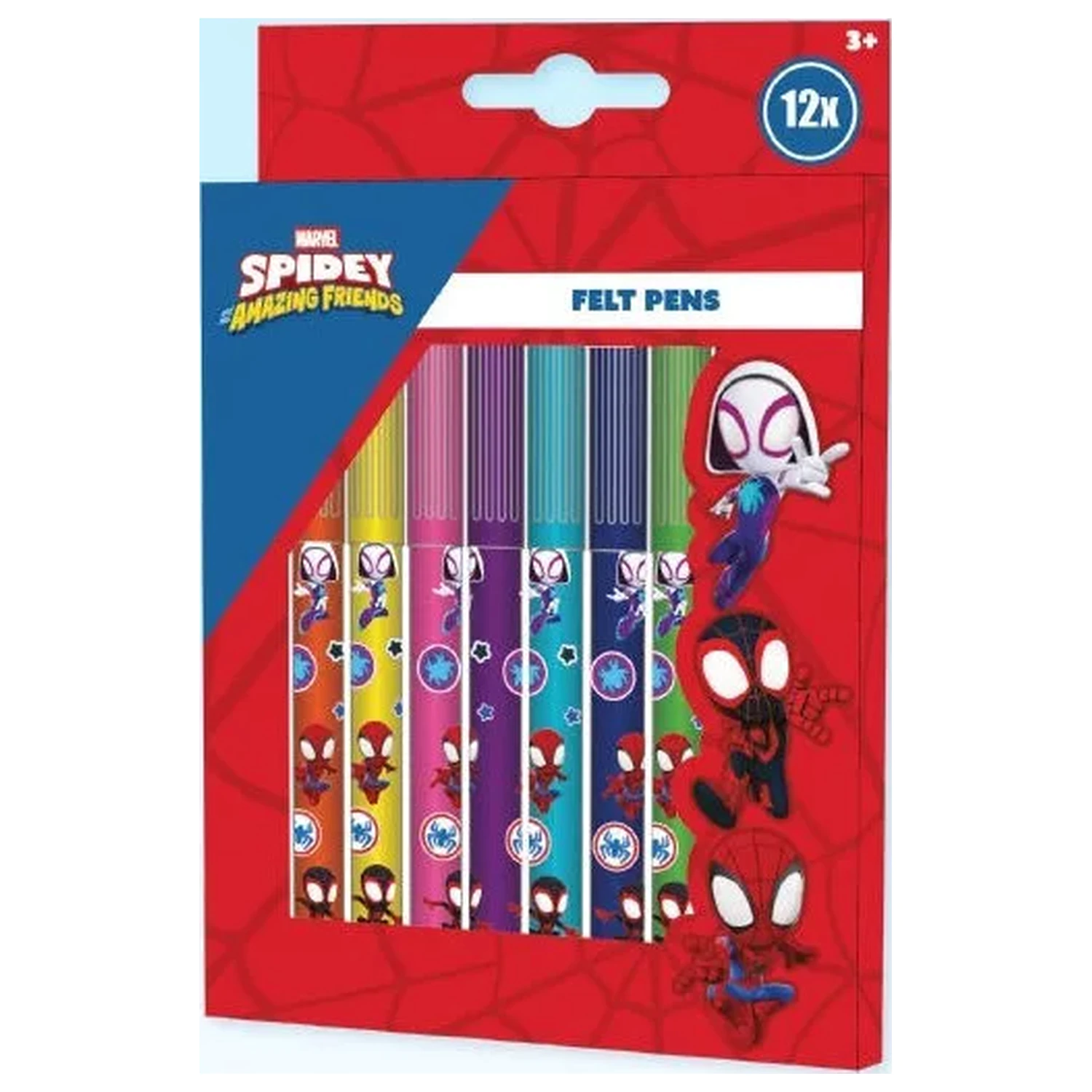 Spider-Man Spidey Friends Set Pixuri cu Varf din Pasla 12 buc poza produsului