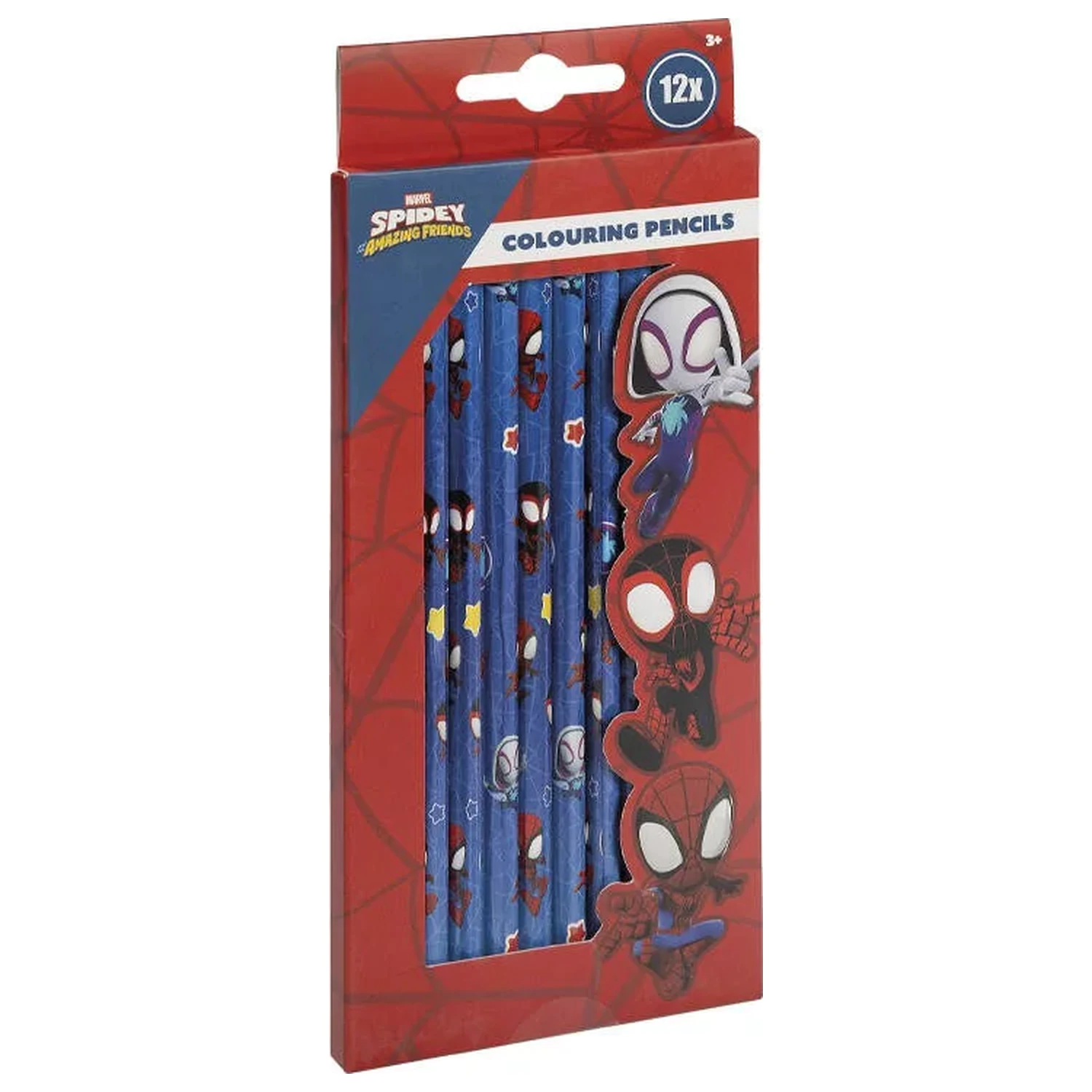 Spider-Man Spidey Friends Set creioane colorate 12 bucăți poza produsului