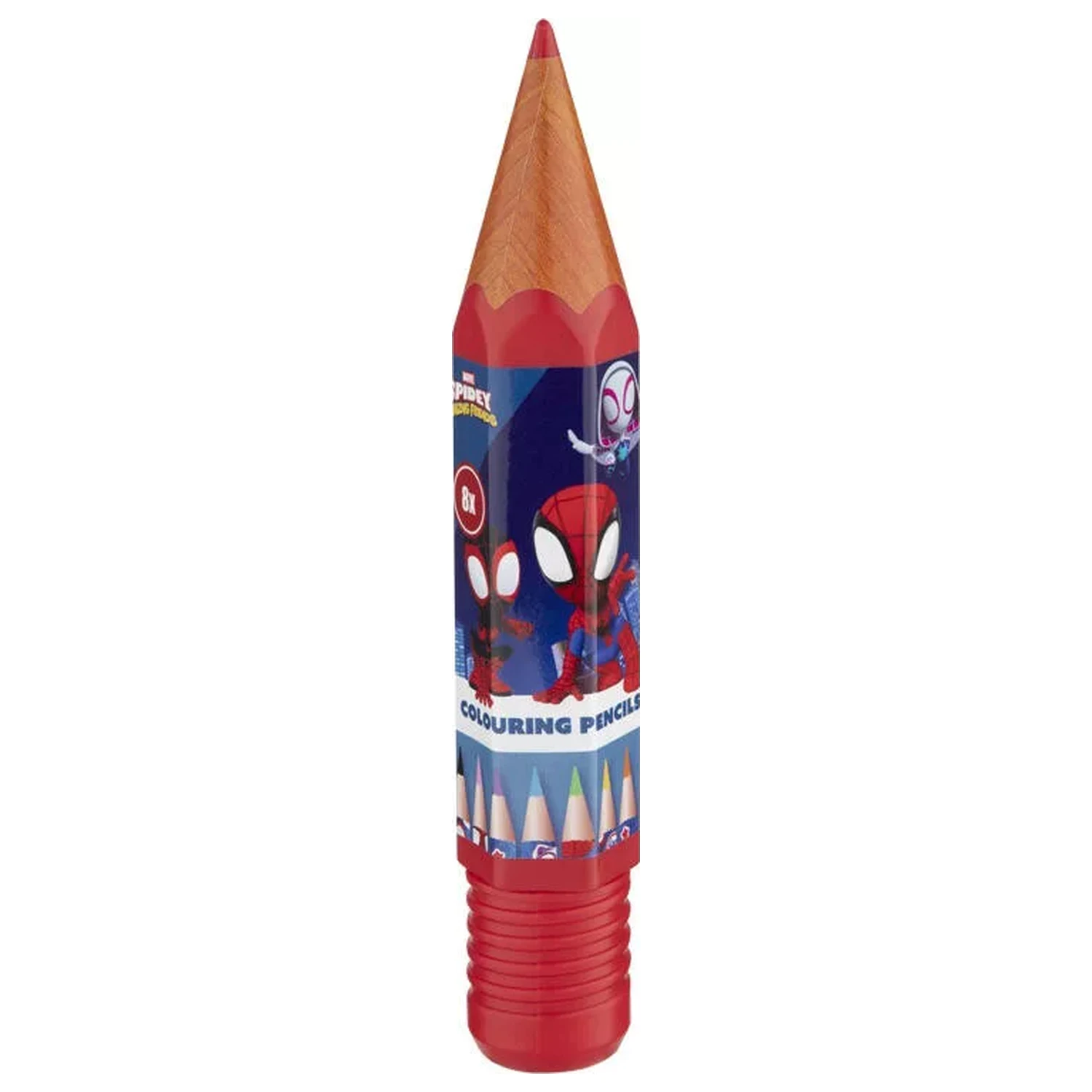 Spider-Man Spidey and His Amazing Friends Set creioane colorate 8 bucati poza produsului