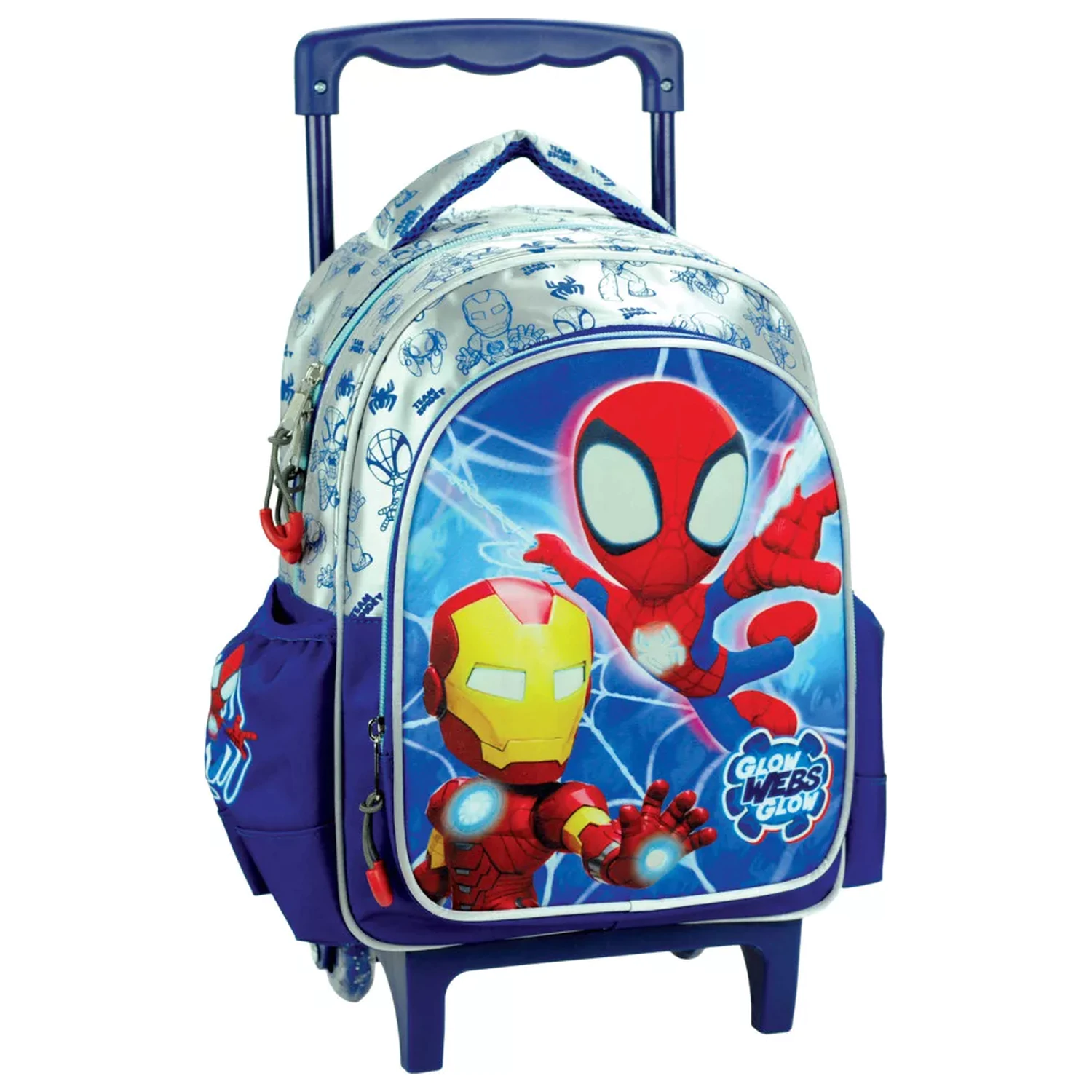 Spider-Man Spidey Glow Rolling Rucsac Prescolar, Geanta 30 cm poza produsului