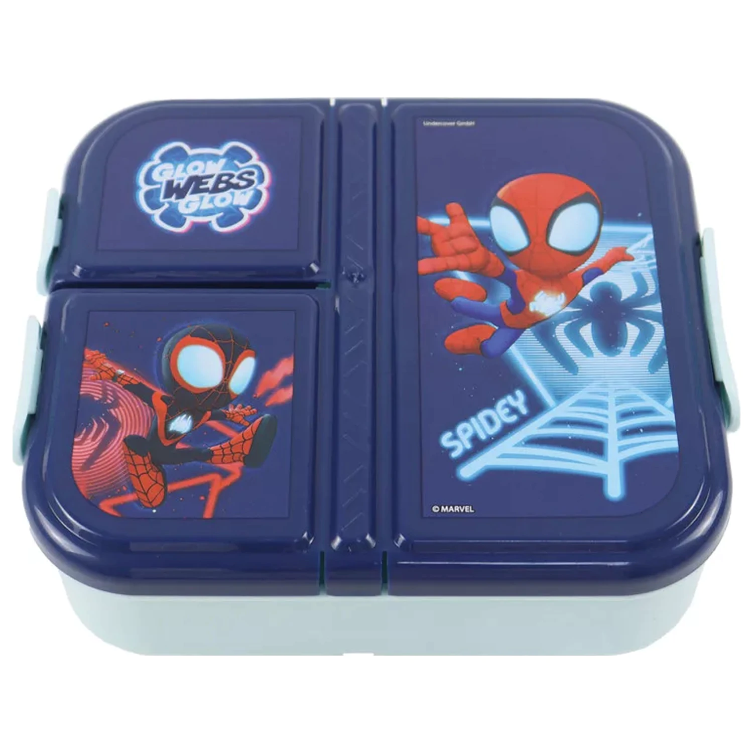 Spider-Man Spidey Glow cutie de pranz cu multiple compartimente, cutie pentru sandvici poza produsului