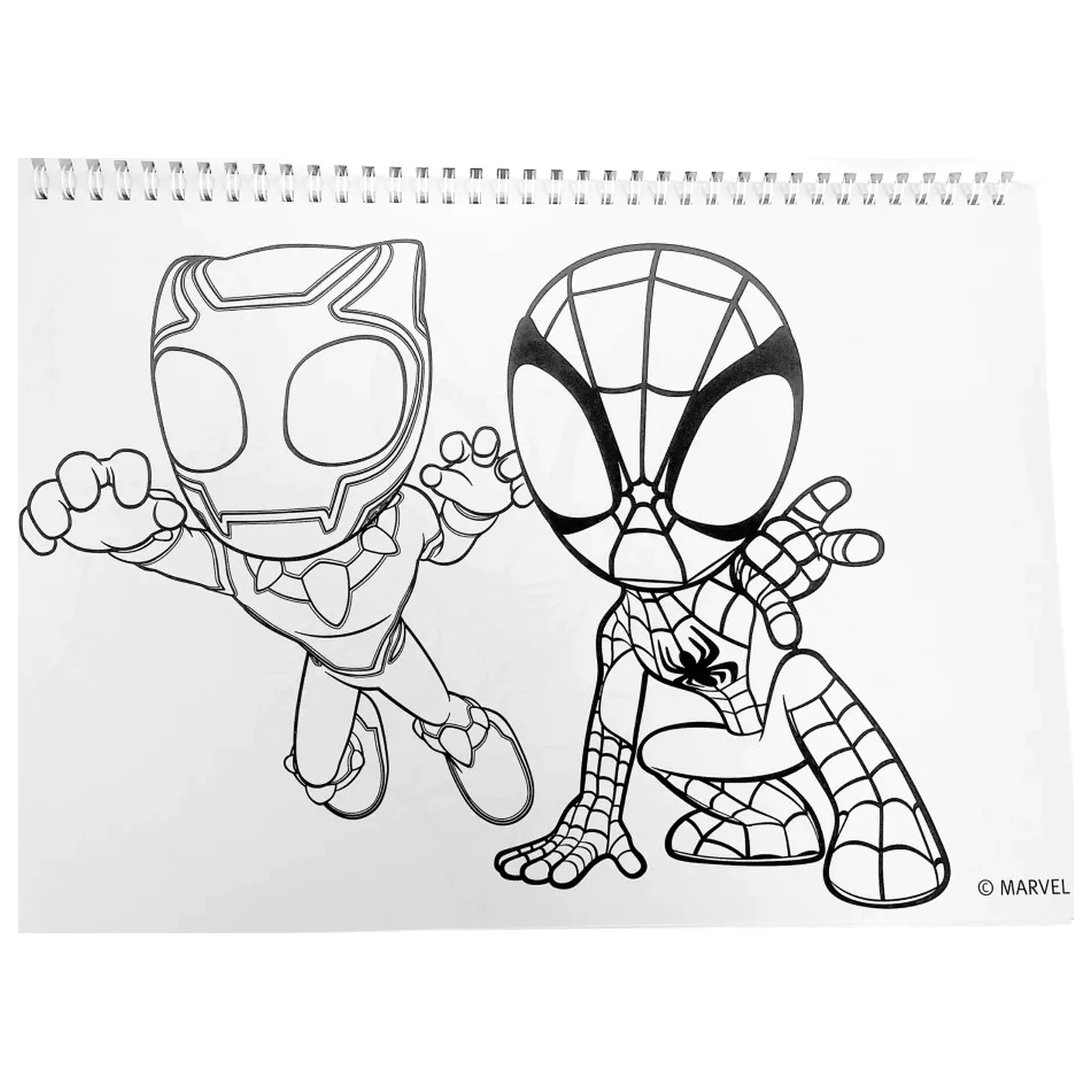 Spider-Man Spidey Web A/4 Caiet spiralat de schițe 40 coli cu Stickere poza produsului