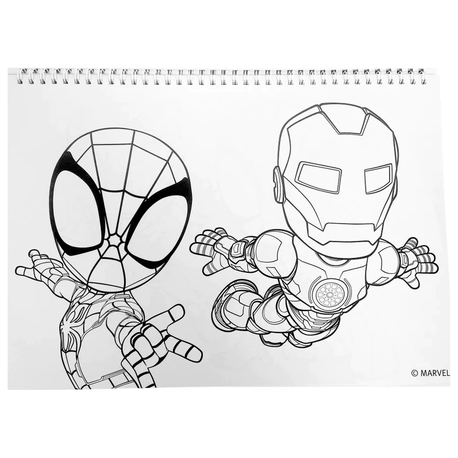 Spider-Man Spidey Web A/4 Caiet spiralat de schițe 40 coli cu Stickere poza produsului