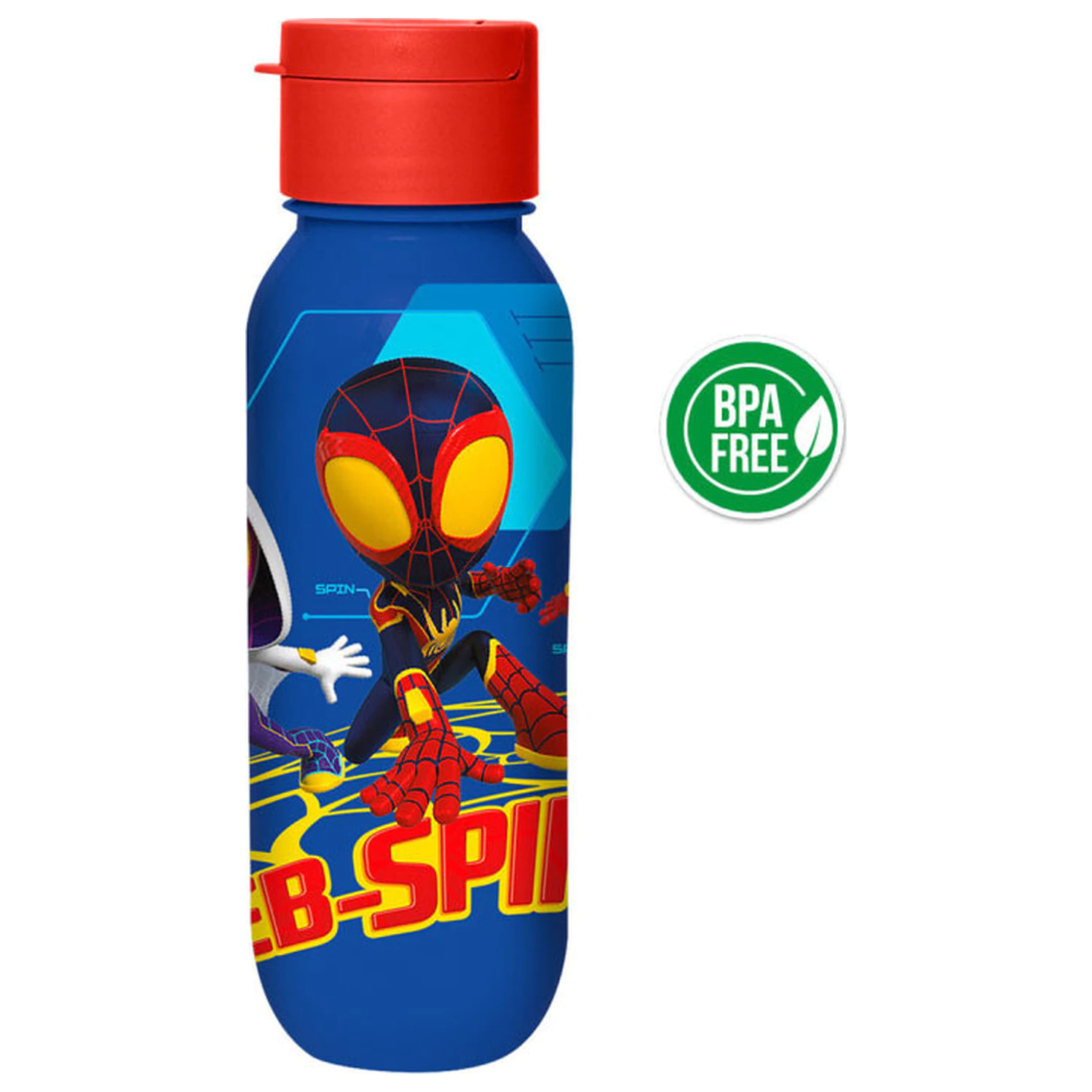 Spider-Man Spidey Web sticla de apa din plastic 500 ml poza produsului