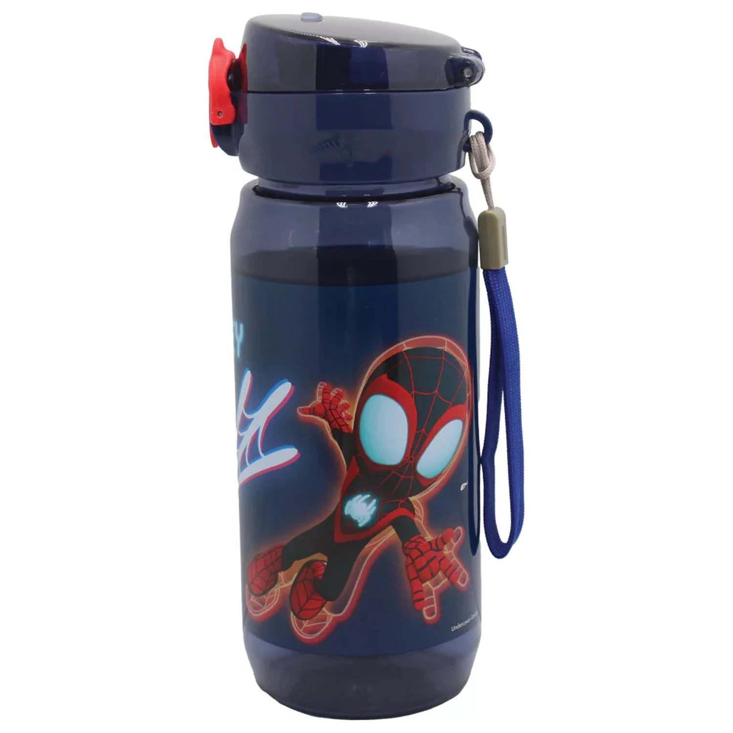 Spider-Man Spidey Web Sticla de apa din plastic cu agatatoare 600 ml poza produsului