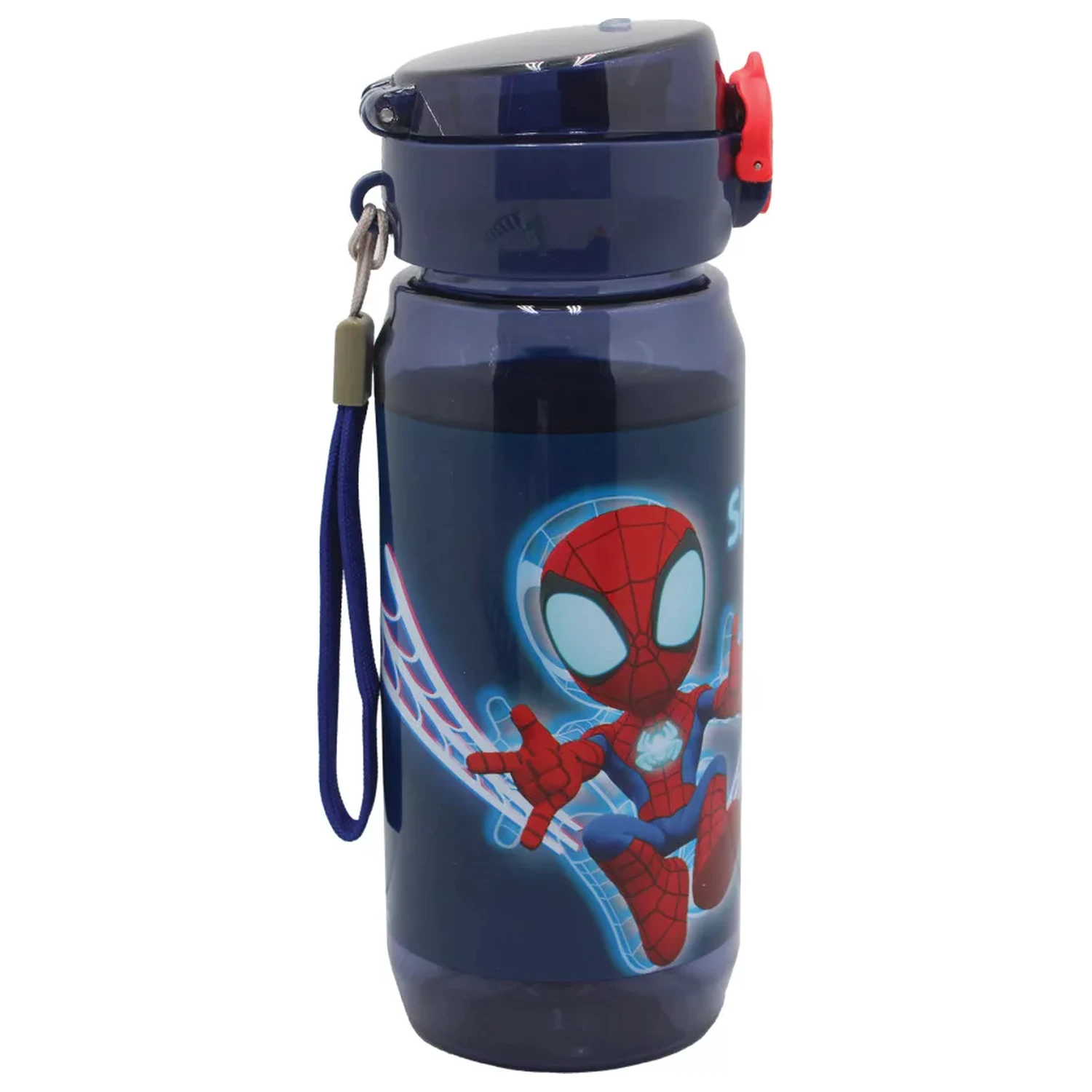 Spider-Man Spidey Web Sticla de apa din plastic cu agatatoare 600 ml poza produsului