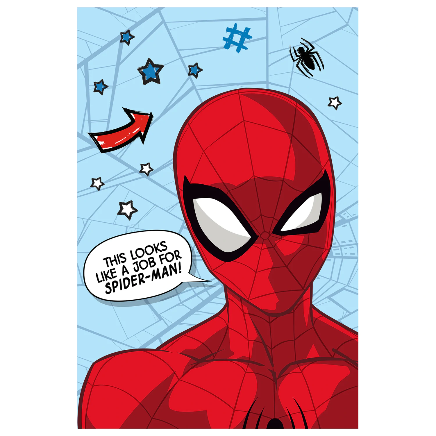 Pătură microfleece Spider-Man Star poza produsului
