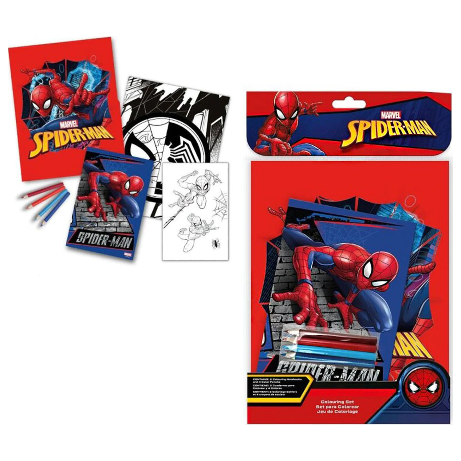 Spider-Man set de colorat perete poza produsului