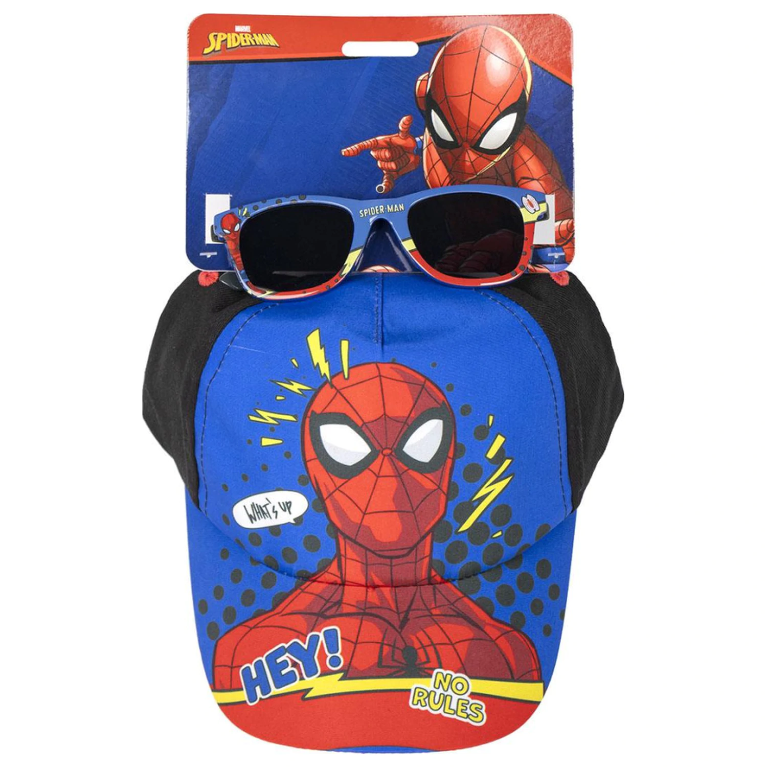 Spider-Man What's Up Set Ochelari de Soare și Șapcă de Baseball poza produsului