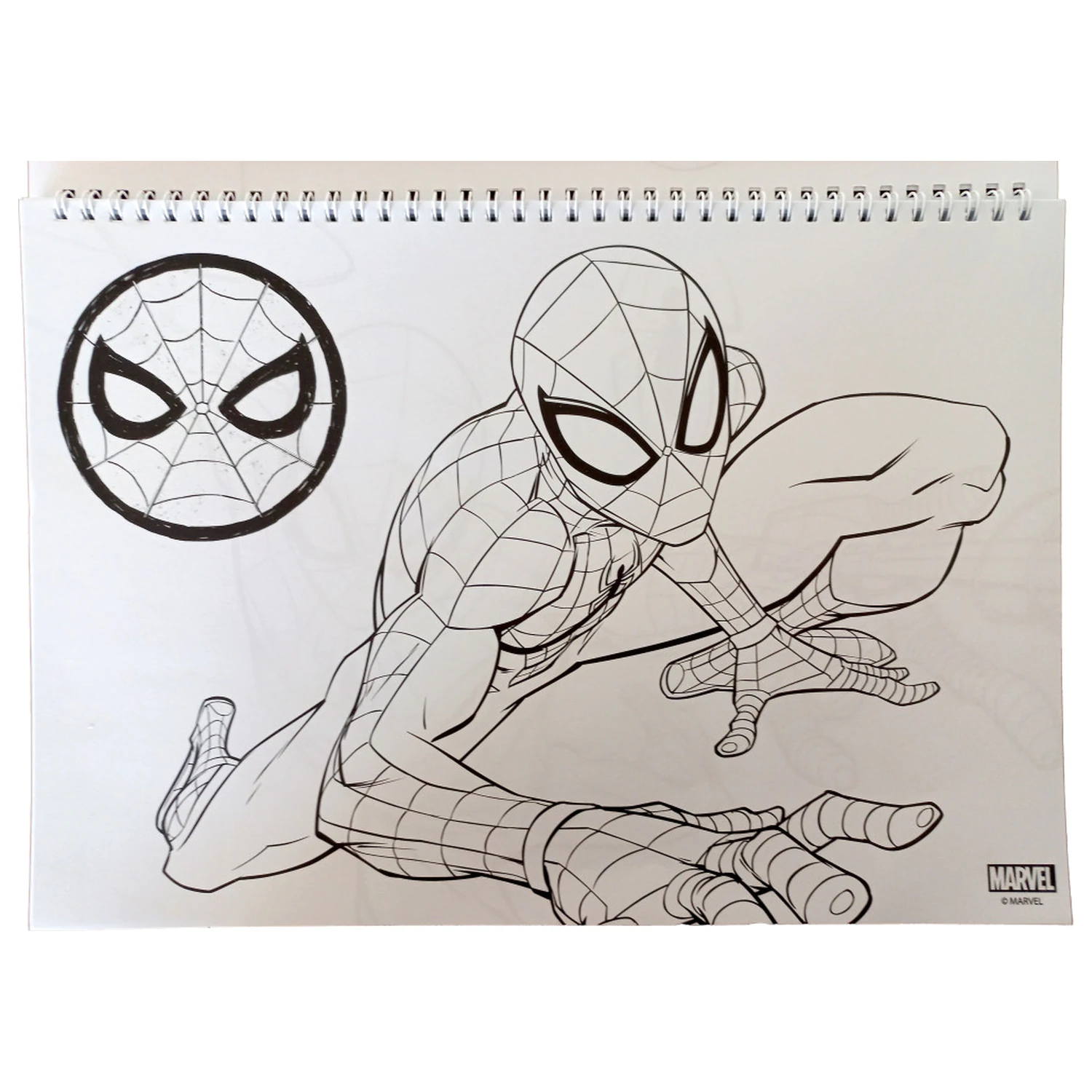 Spider-Man World of Webs A/4 Spiral Sketchbook cu 40 de Foi și Stickere poza produsului