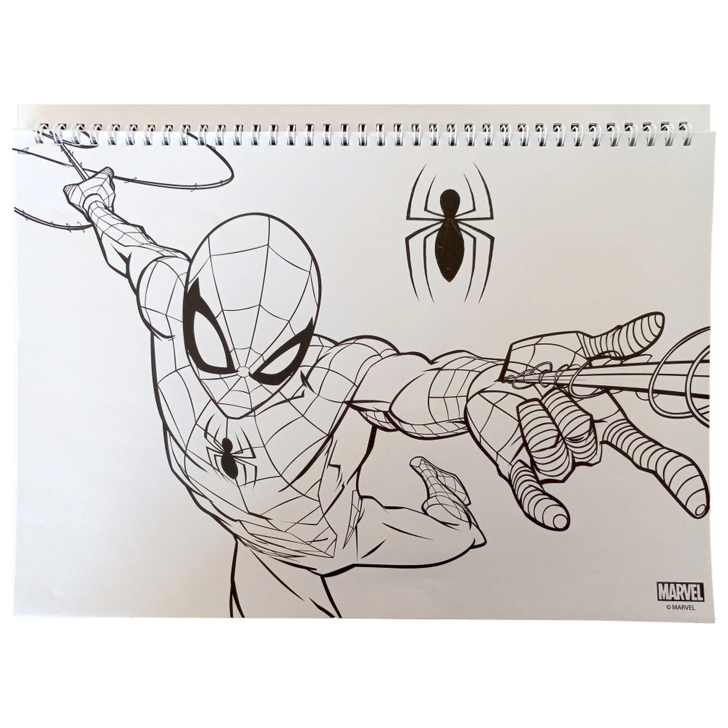 Spider-Man World of Webs A/4 Spiral Sketchbook cu 40 de Foi și Stickere poza produsului