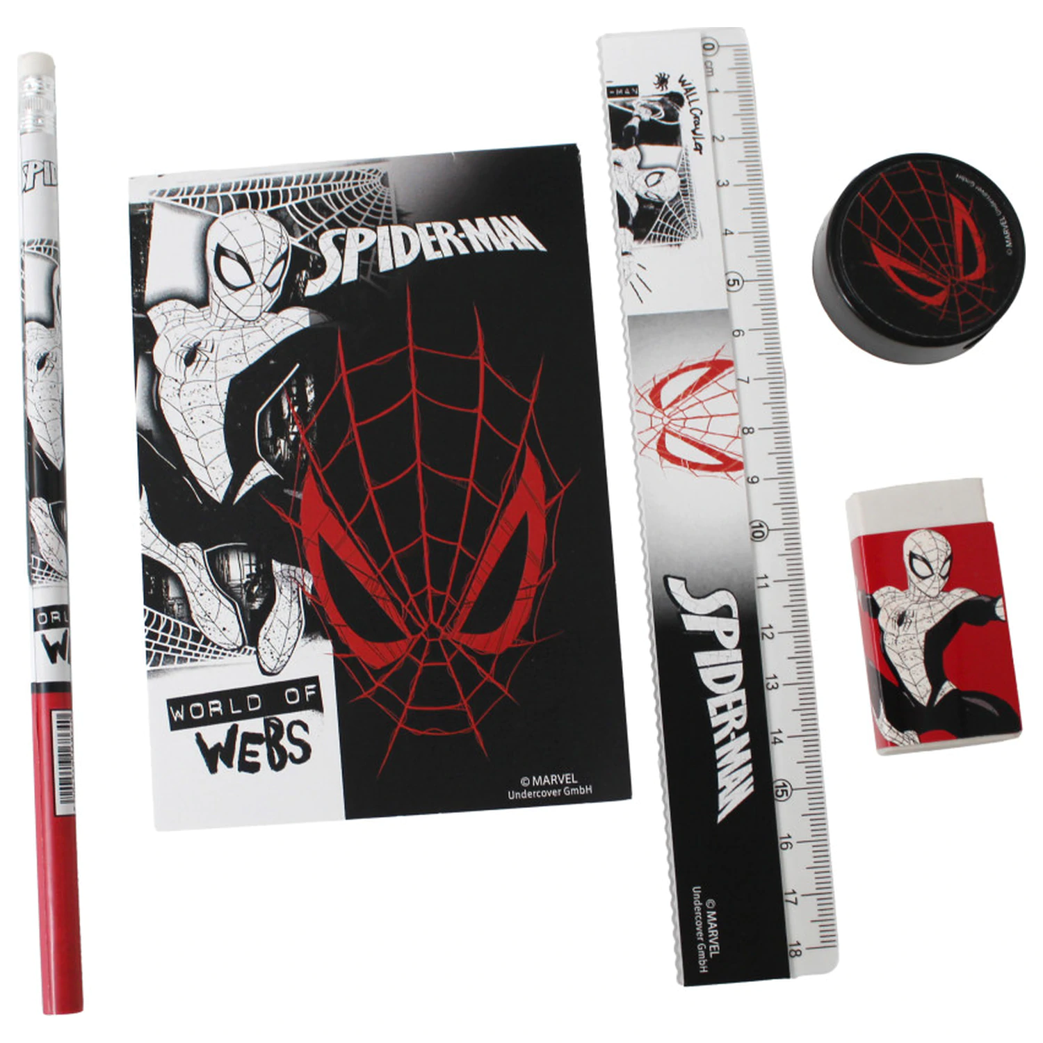 Spider-Man World of Webs Set de papetarie 5 piese poza produsului