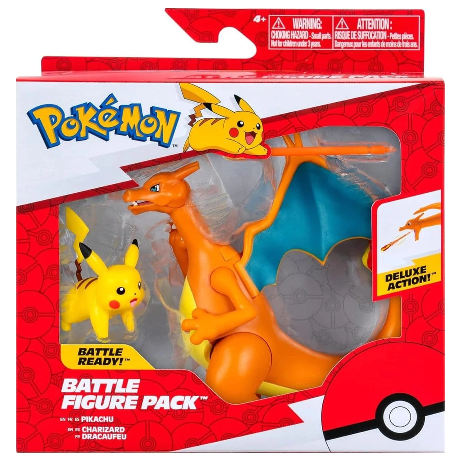 Pokémon Figura Pachet 2 bucati Charizard 11 cm & Pikachu 5 cm poza produsului