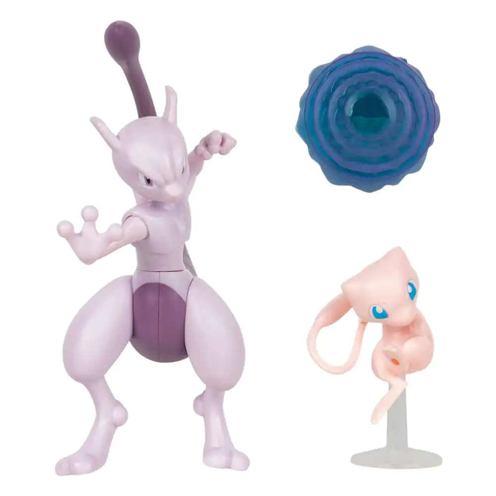 Pachet de 2 figurine Pokémon Mewtwo 10 cm & Mew 5 cm poza produsului