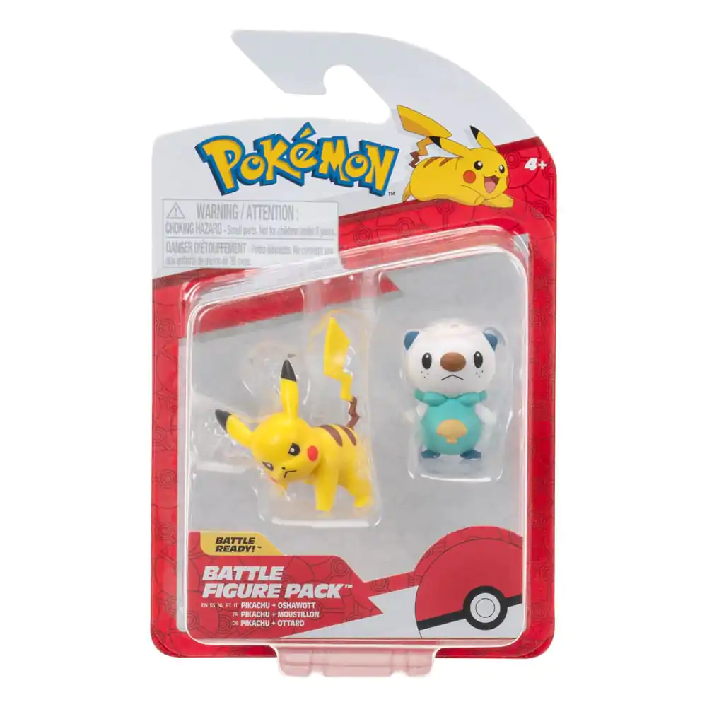 Figurină Pokémon Set 2 Oshawott & Pikachu 8 cm poza produsului