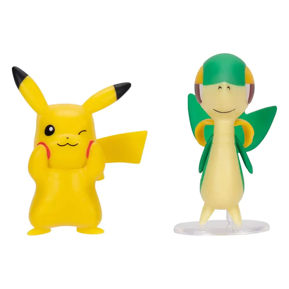 Figurina Pokémon Set 2 Snivy & Pikachu 8 cm poza produsului